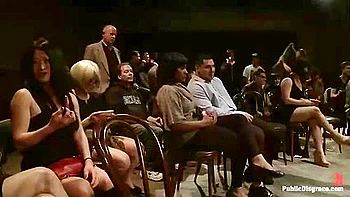 The Last Laugh: Audience Of 70 Humiliates Juliette March, Giggling Tight Bodied Whore!!