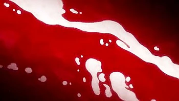 She is made to give a handjob and a blowjob, and then gets penetrated in both holes at the same time and creampied.