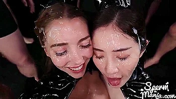 Sticky Bukkake Girls - Mary Popiense And Haruka Suzuno - Lucie Theodorova