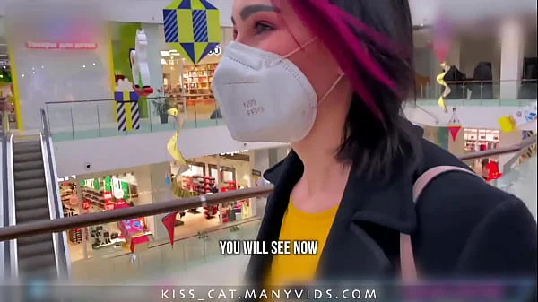 Risky Blowjob in Fitting Room for Big Mac - Public Agent PickUp & Fuck Student in Mall / Kiss Cat