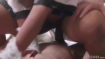 August Skye Two Guys And Horny Ebony Milf