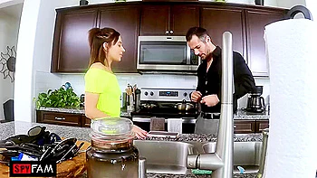 Stepdad Empties Balls Inside Stepdaughter While Her Stepmom Is Gone