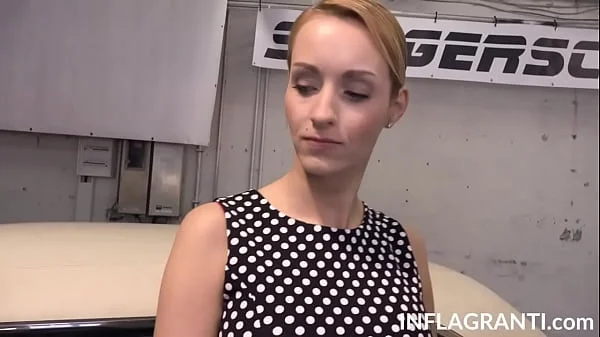 Chesty babe Anike Ekira jumps a big wang