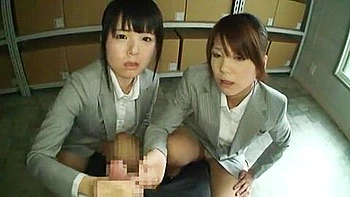 Horny Japanese model Kyouko Maki, Sayo Nakamoto, Airi Hayasaka in Exotic Handjobs, POV JAV clip