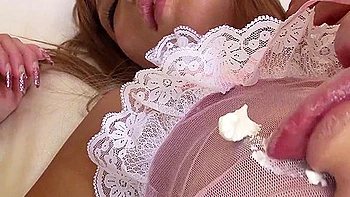 Slut Sucks A Huge Cock As Another Thrusts Her Pussy From