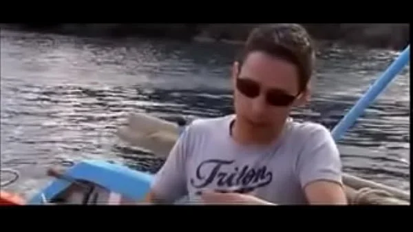 Angell Summers fucked hard in the ass on a boat