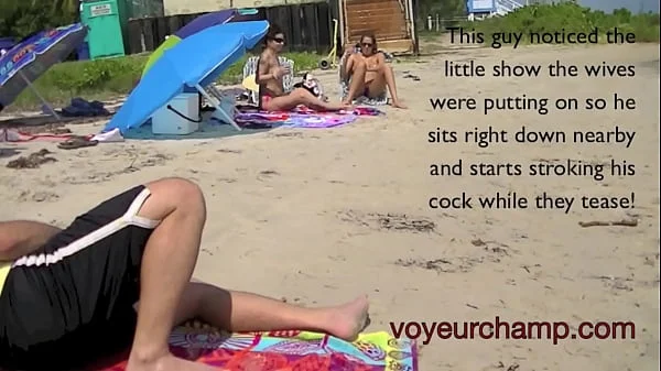 These are the Exhibitionist Wives I like to film flashing in public, Upskirt and teasing nude beach voyeurs!