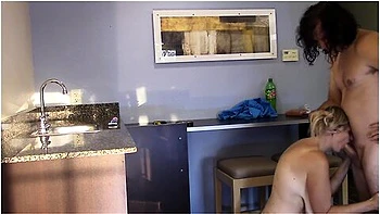 Milf Fucked In Kitchen Big Tits Cumshot