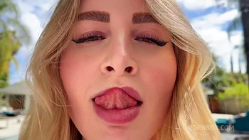 My Pov With Horny Blonde Girl Madison Lanez