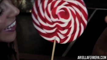 Ariella Ferrera in My Xmas Treat, Yasmine Deleon Clip#1