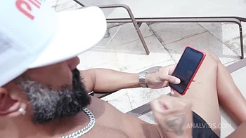 Big butt latina Ob Slave Nat one on one interracial anal scene