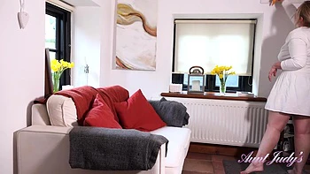 POV : Your Mature MILF Landlady Katherina Found Your Porn Stash