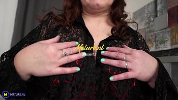 Getting A Blowjob From His Bbw Stepmom Miriam With Her Big Tits In Pov Style Makes Him Cum Hard