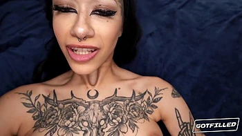 GOTFILLED Alt babe Briella Coley gets an anal creampie