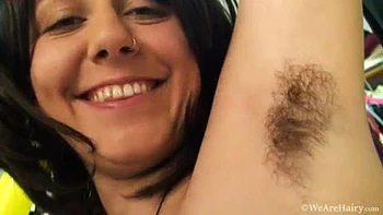 Natural Raven fingers her fluffy twat - WeAreHairy