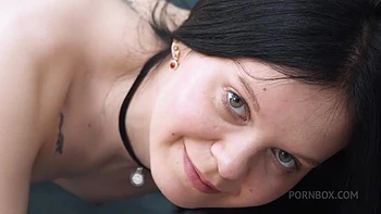 FIRST PEE & DPP! Skinny young slut Marica Shanti gets her first