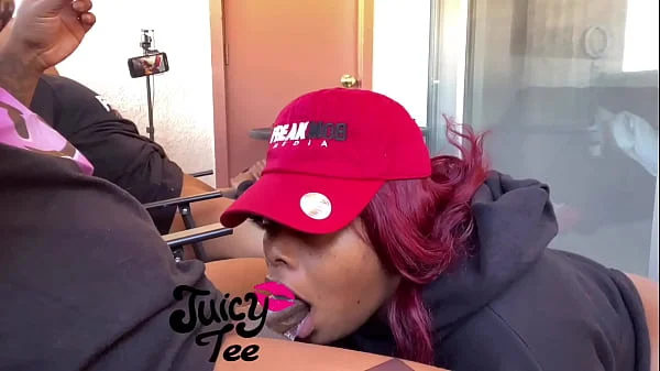 Slutty Redheads Juicy Tee & Mini Stallion Throat BBC