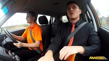 Backseat Blowing Off And Deep Creampie