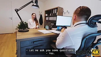 Hot Customer Wanted To Get A Loan, But Got Fanal Sexed Eventually. Sexy Sex With Arina Shy