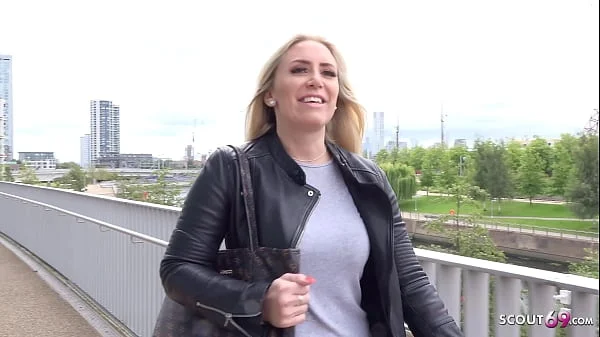 GERMAN SCOUT - BIG ASS AND BOOBS MILF KARLIE PICKUP AND ROUGH FUCK ON STREET