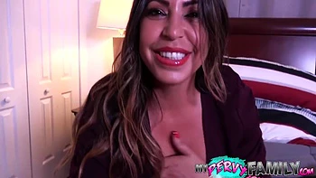 Voluptuous Latina Milf Instructs Inexperienced Stepson