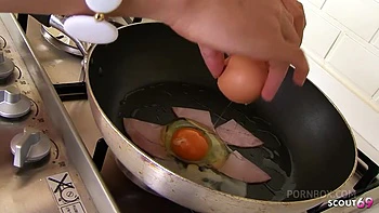 Petite Japanese Step-Sister seduce to First Time Blowjob in the Morning at Full uncensored JAV Porn and swallow cum