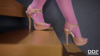 Pantyhose and Dildos - Hot Blonde's Dominatrix Date