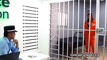 Nailing Juicy Inmates Cunt Through Prison Bars