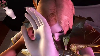 3D Cosplay Super Model Teasing the Big Dick to Fuck Her Wet Pussy and Got Orgasm