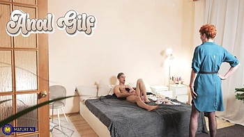 Natali E. Is A 55 Year Old Naughty Gilf That Loves Anal Sex From Strange Young Man Like The Handyman