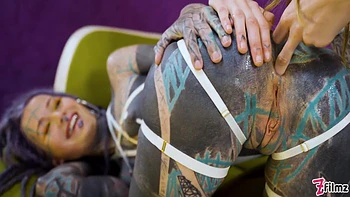 Ceci Milkymouzz And Lily Lu - Alternative Tattoo Teens 18+ Fucking Each Other With Crazy Toys