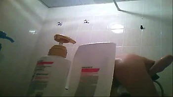 Hairy pussy asian naked in a shower