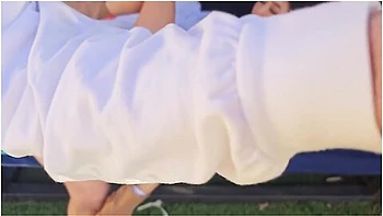 Big Ass Latina Tokyo Lynn Caught Tanning