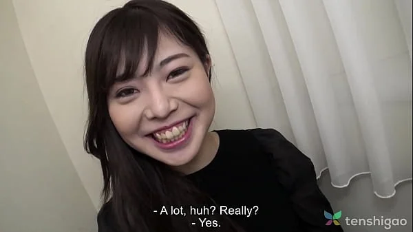 Amateur Japanese bar girl comes to hotel to fuck strange man and get her shaved pussy probed, fingered, licked and fucked.