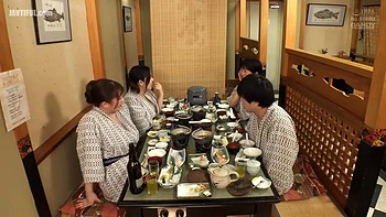 I Was Sandwiched Between My Stepmothers Busty Stepmom Friends At A Mixed Bathing Hot Spring And Made