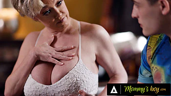 MOMMY'S BOY - MILF Dee Williams Teaches By ketting Him Destroy Her Pussy! FULL SCENE