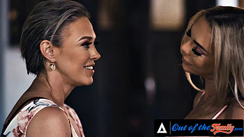 OUT OF THE FAMILY - Horny MILF Has Threesome With Stepfamily