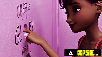 OOPSIE - Raunchy Futa Fuck-Fest With Massive Cum During Gloryhole Fun! ANIMATED PORN!