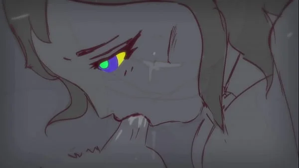 Femdom becomes a submissive slut to cock (dom-swap hypnosis) animated