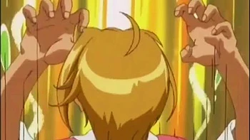 Weird anime hentai storyline with angry busty teen slut