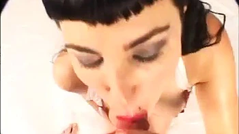 Hot! Eye Contact Sloppy Edging Blowjob Brunette Nurse ft. Who Is She?!?: Porn