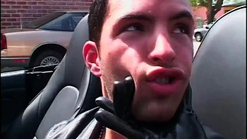 Slutty police officer in latex uniform getting fucked