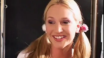 Blonde teen gets her precious pussy fucked hard by big man