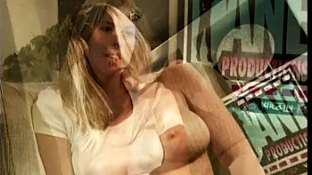 Exotic blonde drilled on her bed