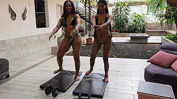 Brianna  Alexa Sexy Workout Youll Want on Repea by aronalexa: Amateur, Latina  Exercise Porn