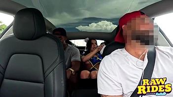 Brunette Cutie Cosplaying As Fucks A Bbc And Gets A Facial In Uber On Her Way To Comic Con With Dickdealer Don And Ivy Ireland