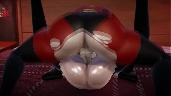 Incredibles - Double Futa - Violet Parr gets creampied by Helen - 3D Porn