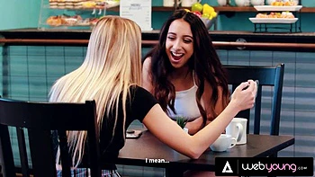 Lesbian Influencers Khloe Kapri  Kiarra Kai Caught Fucking At Coffee Shop During Streamer Challenge: Porn