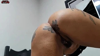 Caught My Girl Ruining Her Pussy And Ass - I Step In To Help Her Hardcore