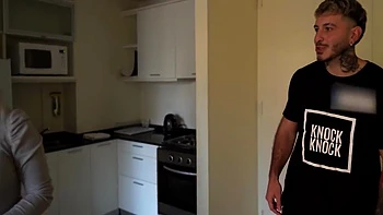 Vato Knock Knock In Rough Anal Sex With Big Ass Blonde! I Cum In Her Round Ass